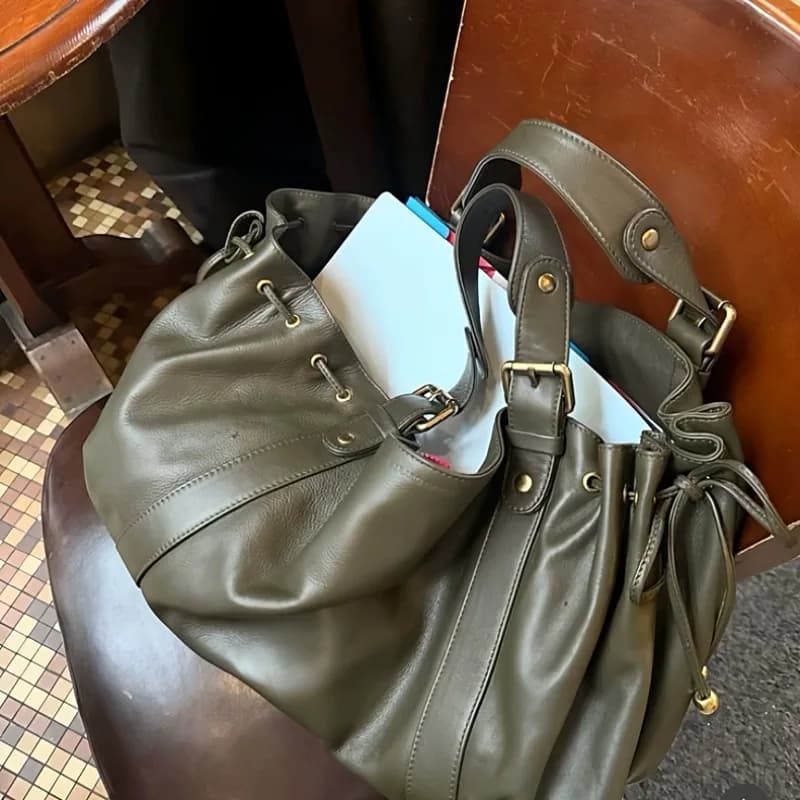 Sac à main à bandoulière Simple pour femmes, sac Boston élégant et polyvalent, sac de travail intéri
