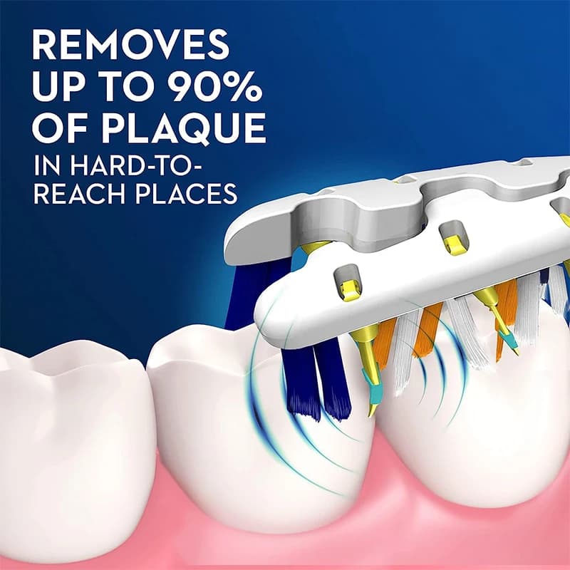 Brosse à dents électrique Oral-B Pulsar 3D White, alimentée par piles, brosse à dents vibrante, nett