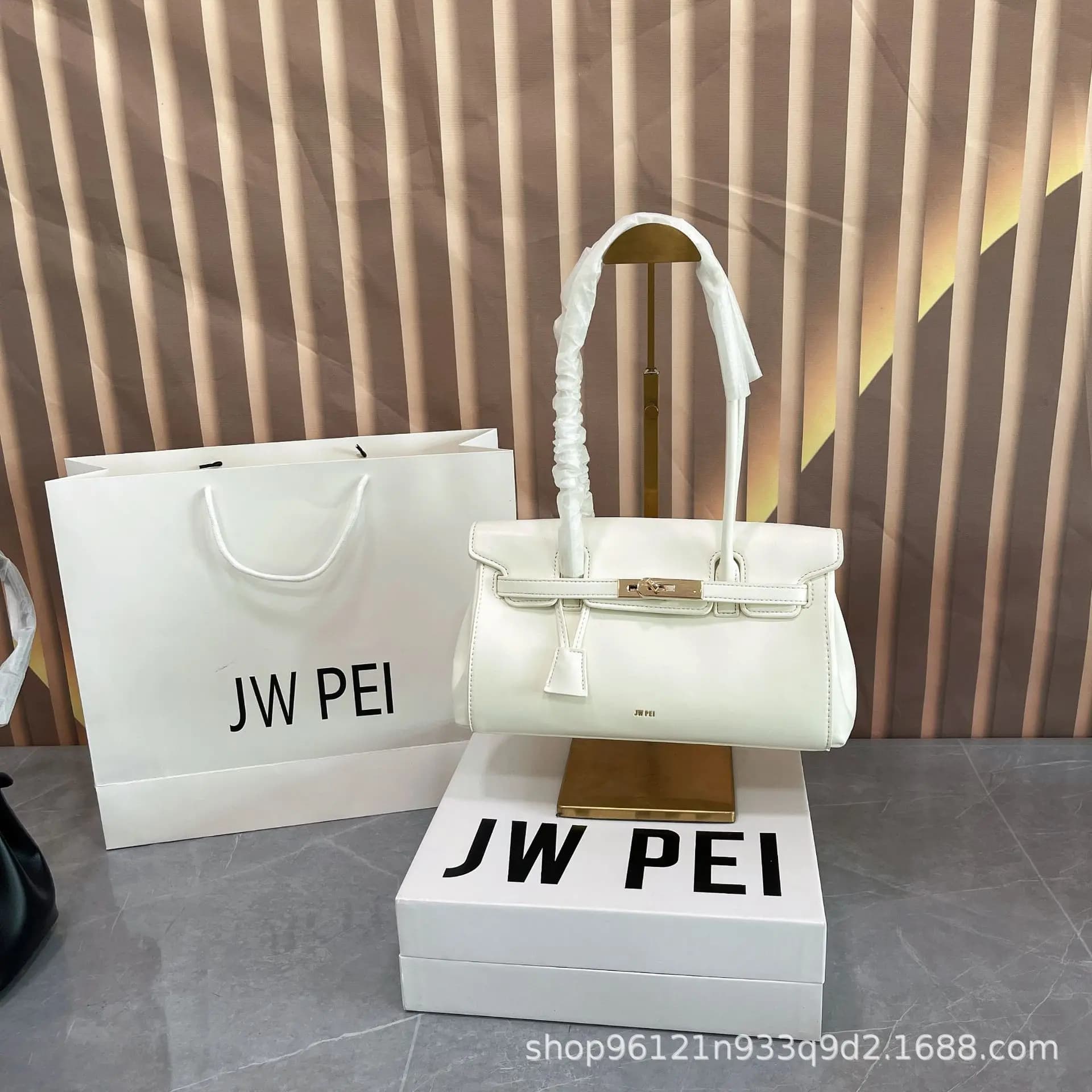 Sac à main 2026JW PEI Law Stick pour femme – Petit format, avec serrure, à porter à l'épaule ou sous