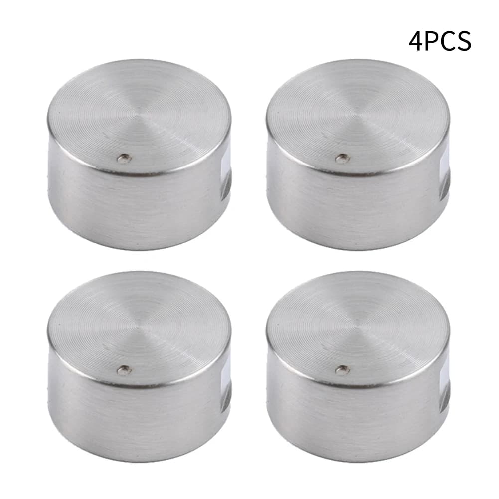 4 pièces en alliage de Zinc bouton rond table de cuisson à gaz poignée interrupteurs pour cuisine cu
