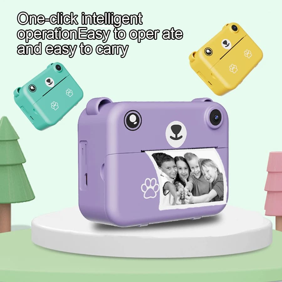 Appareil Photo numérique pour enfants, photographie à impression instantanée, enregistreur vidéo HD 