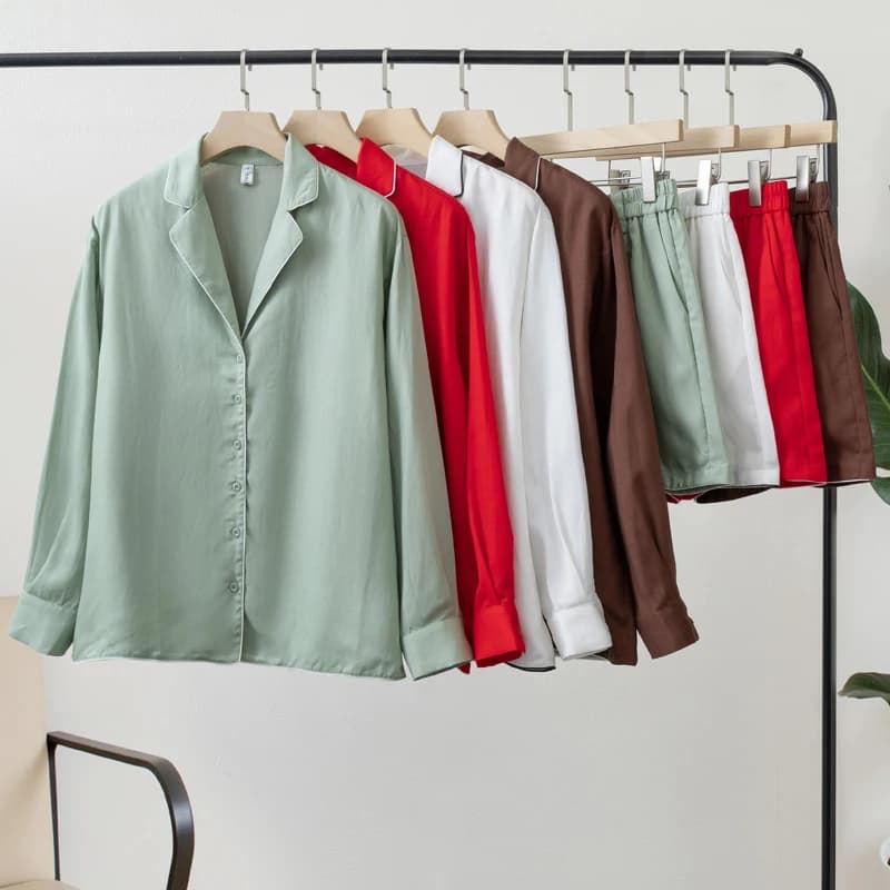Ensembles de chemises courtes pour femmes