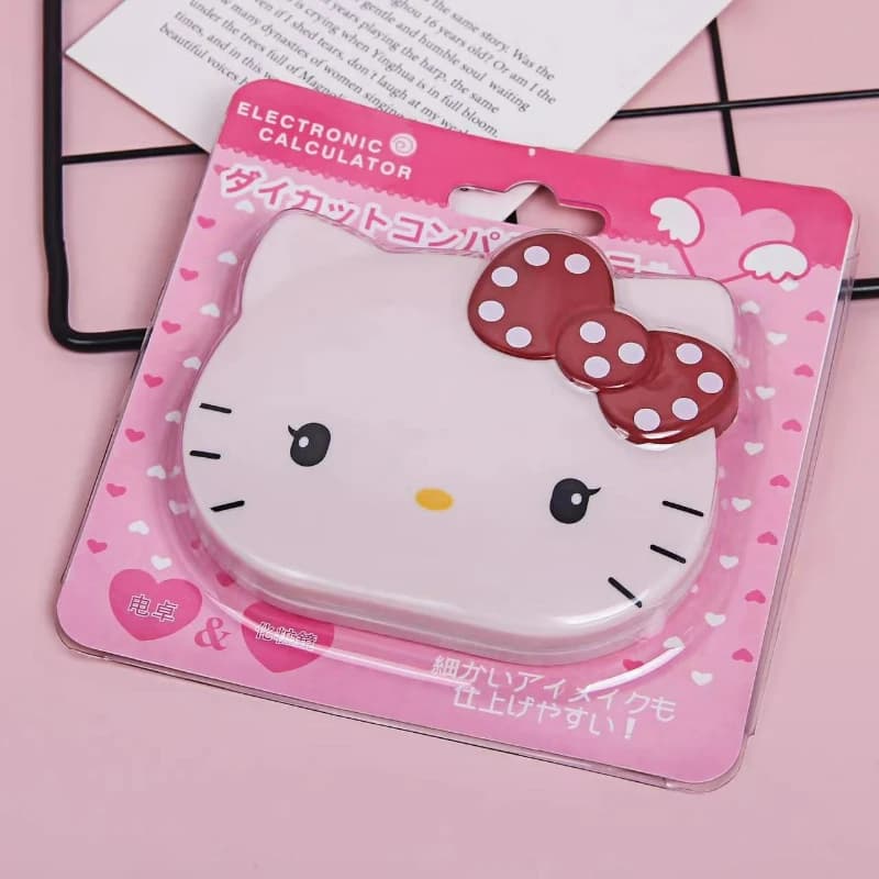 Calculatrice créative pour chaton, personnalité tendance, Style Girly mignon, miroir à rabat Portabl