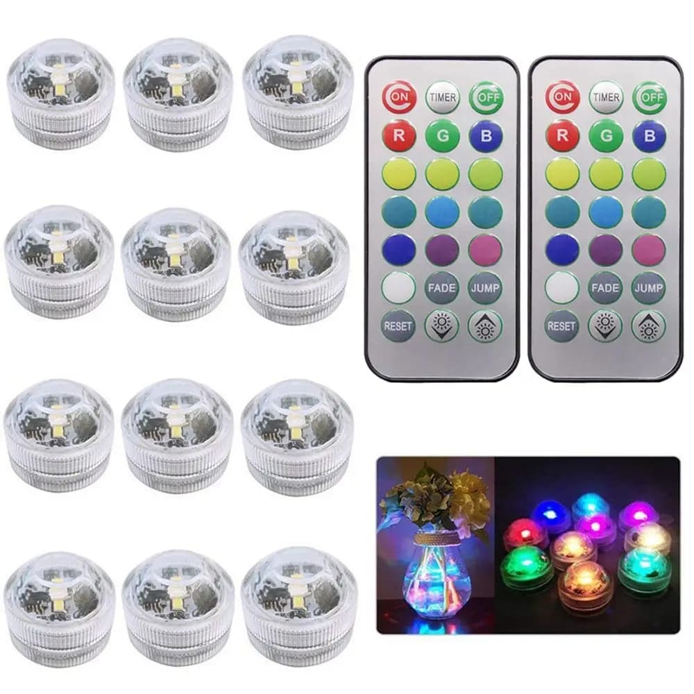 SubSN-Lumières LED RVB étanches, lumière sous-marine pour mariage, chauffe-plat, bain à remous, sécu