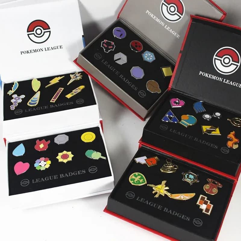 Danemark ge en métal Pokemon League Dean M pour enfants, figurines d'anime, monstre de poche, roi du