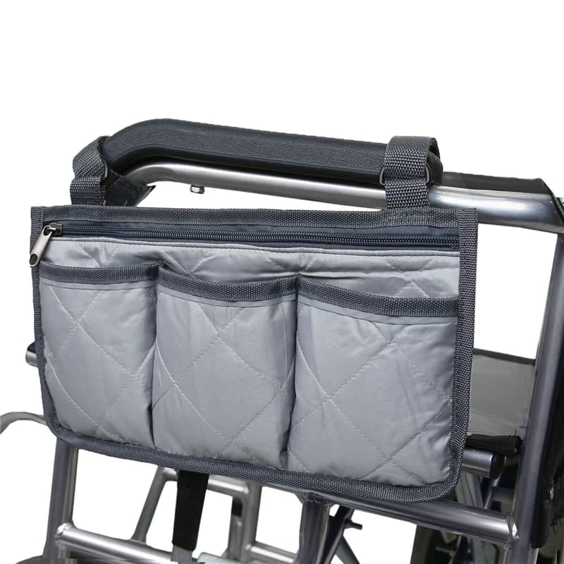Sac de rangement latéral pour accoudoir de fauteuil roulant, poche Portable adaptée à la plupart des