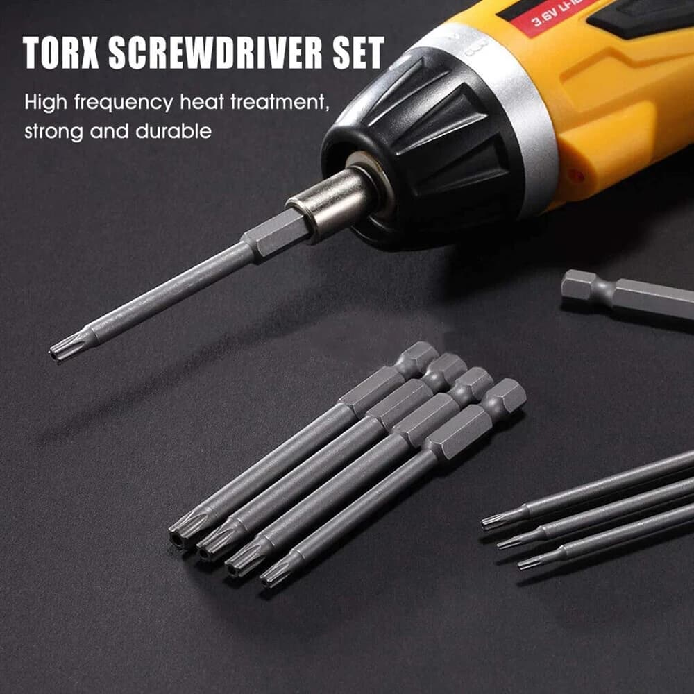 Jeu d'embouts de sécurité Torx 11 pièces, jeu de tournevis de sécurité magnétique en acier S2 tourne
