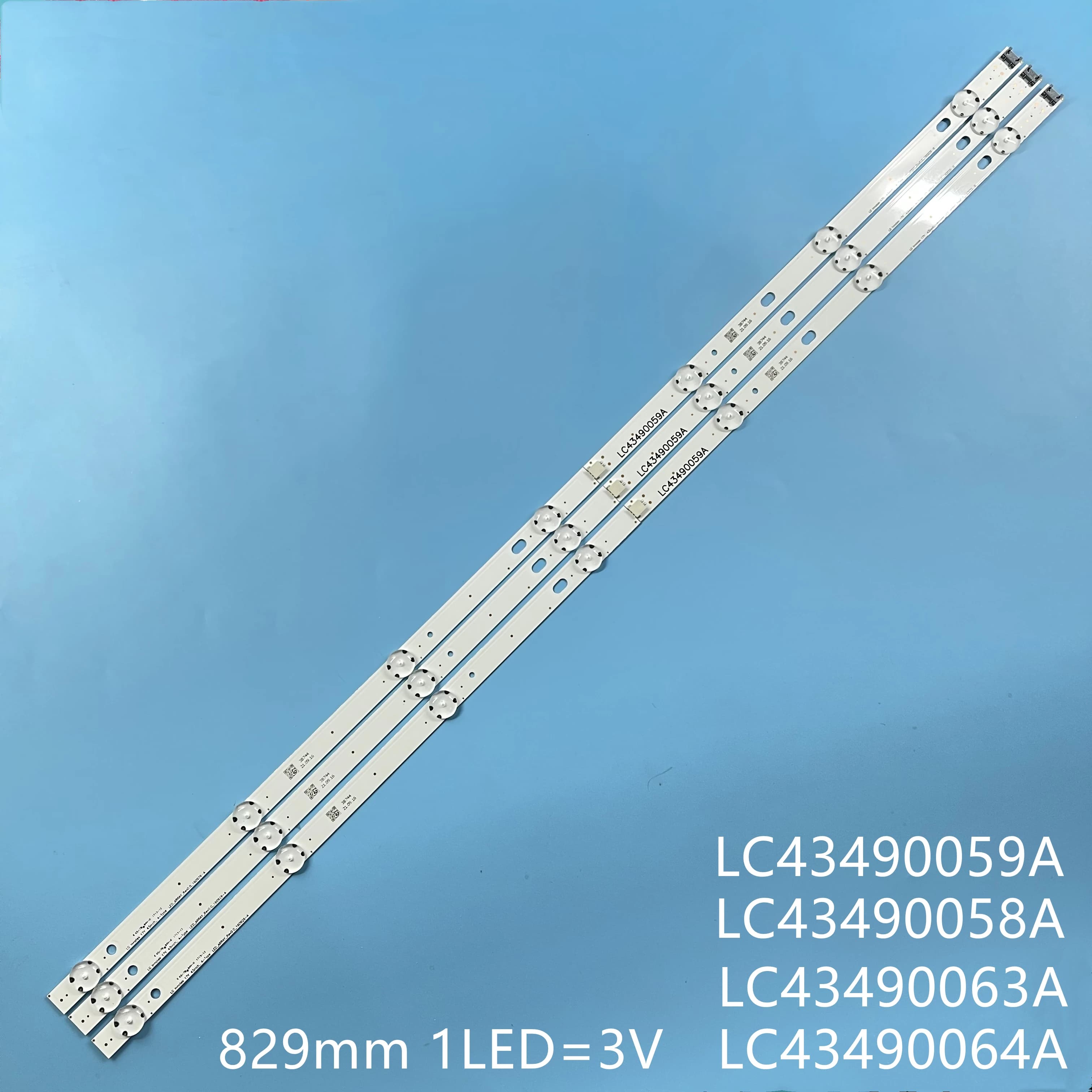 Bande de rétroéclairage LED, pour 43UJ635V 43UJ675V 43UK6300PLB 43UJ651V 43UJ634V 43UJ630V 43UJ561V 