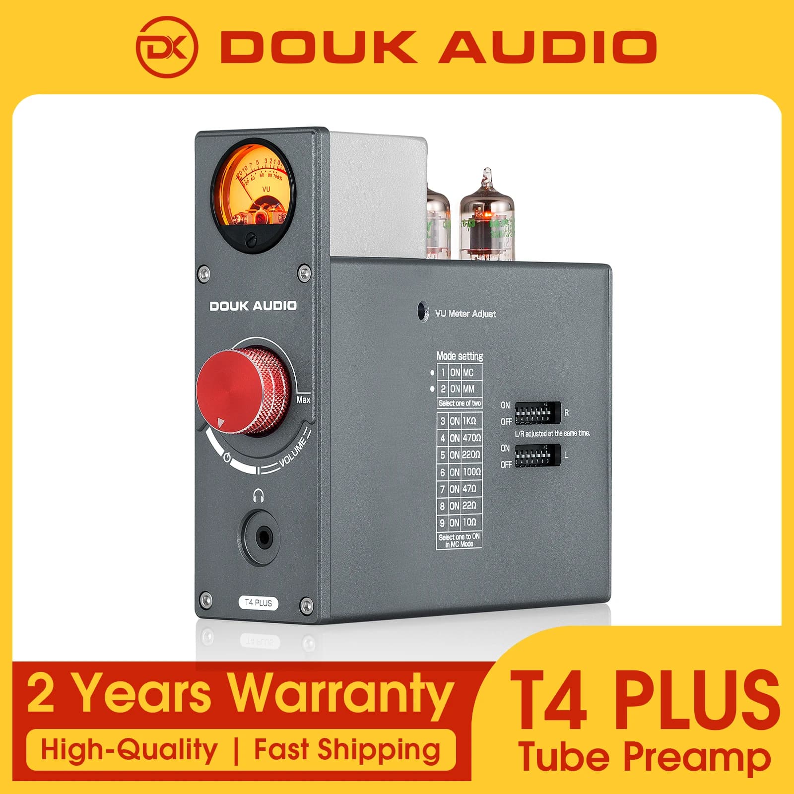 Préamplificateur phono à tube à valve Douk Audio 6CS6 pour platines MM/MC, amplificateur audio stéré
