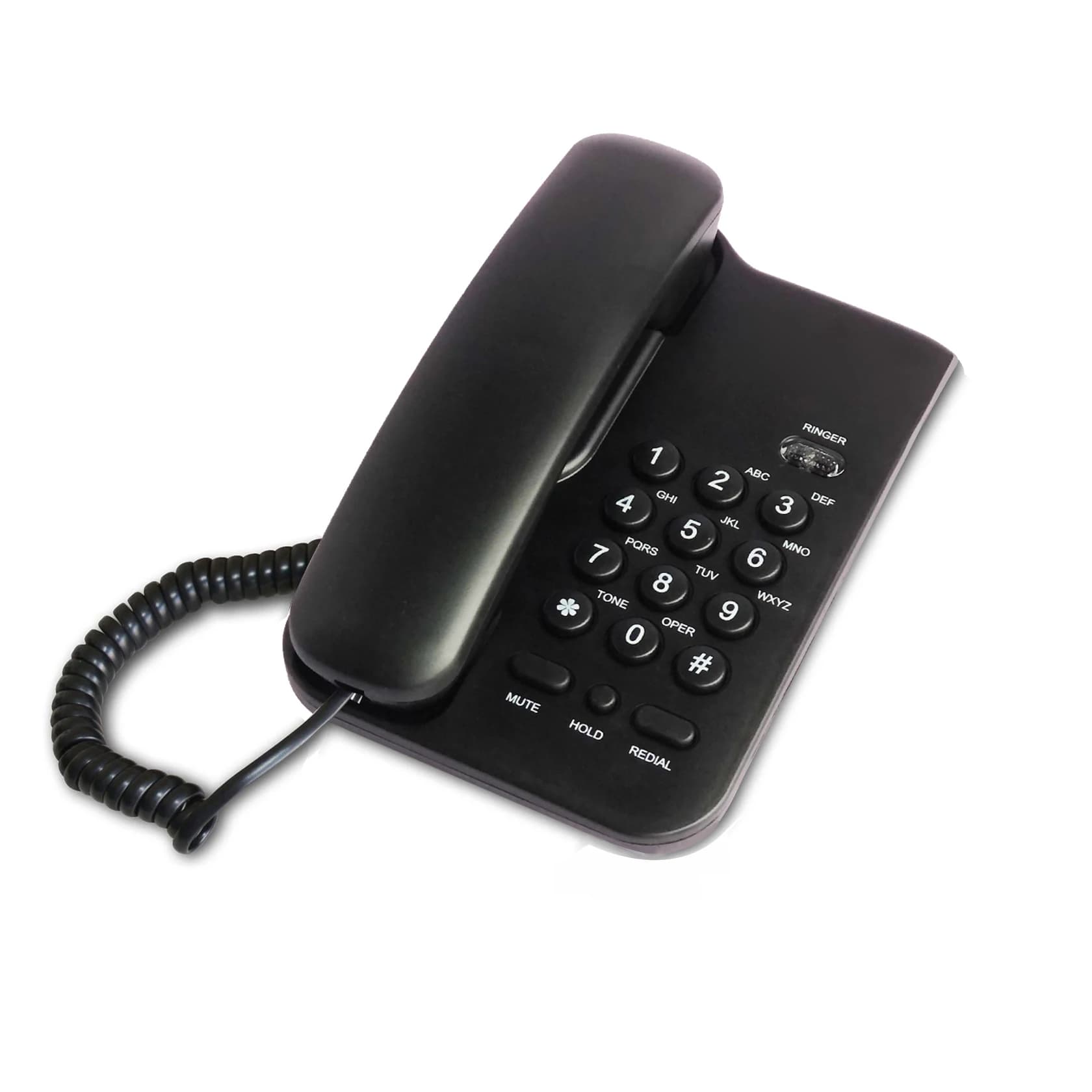 Téléphone filaire, téléphone fixe de base pour personnes âgées, téléphone domestique analogique avec