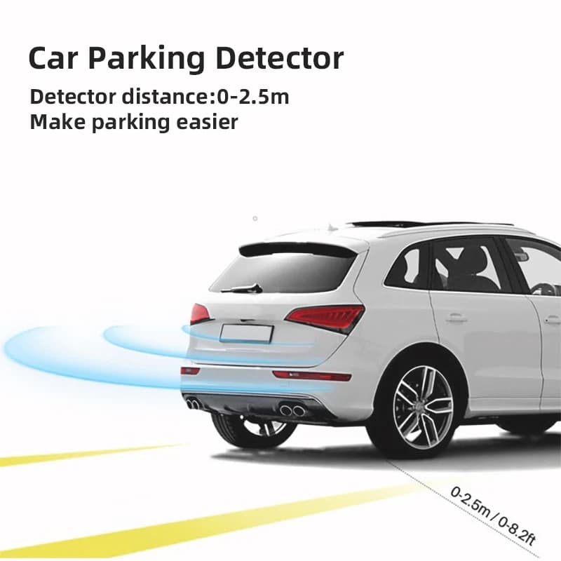 Risingon-Kit universel de capteurs de stationnement de voiture, 4 capteurs, buzzer, barrage, sauvega