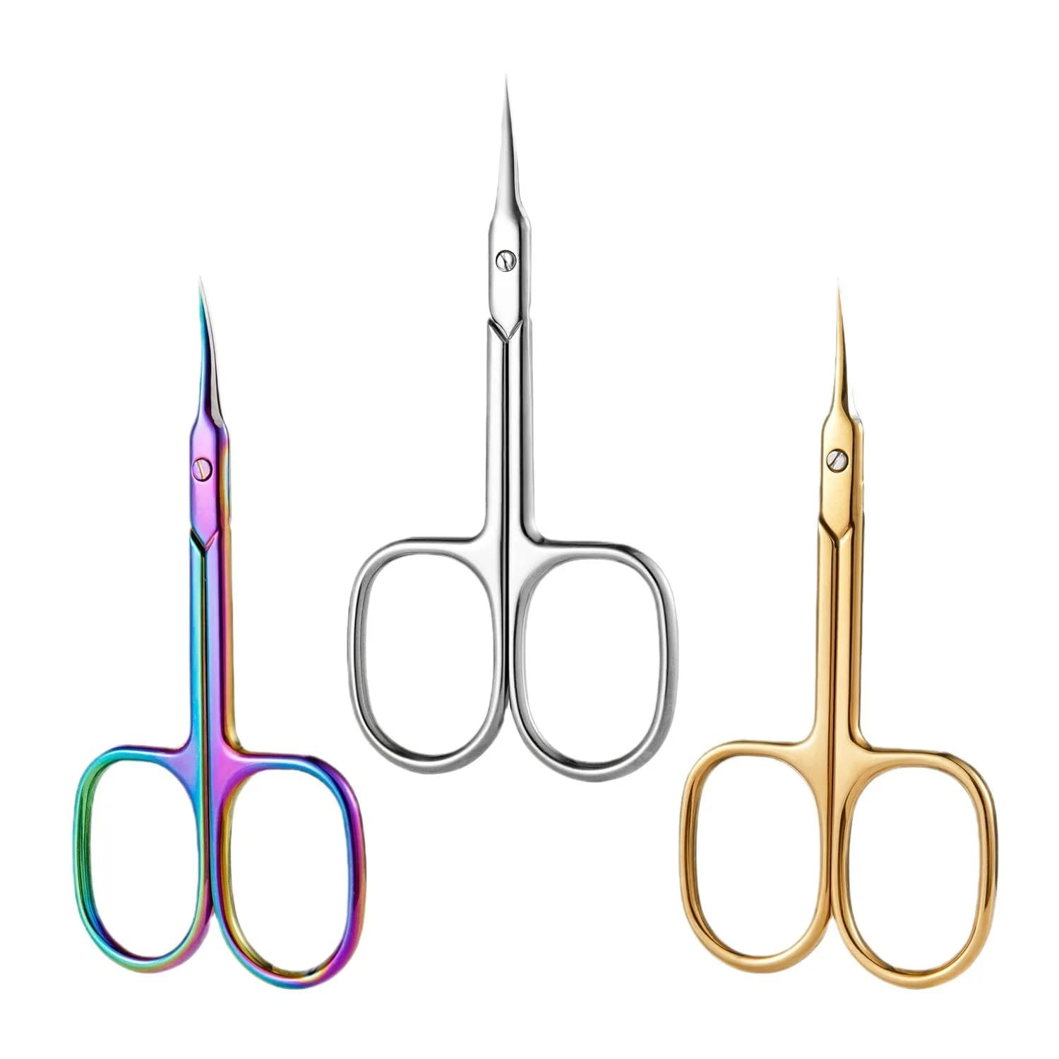 Ciseaux extra fins pour manucure et pédicure, coupe-ongles, lame courbe, bout pointu, kit de toilett