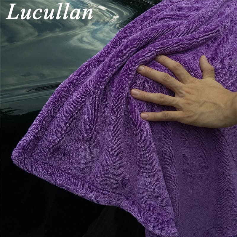 Lucullan 60X90CM 1200GSM Premium Twist vêtements en peluche une passage nettoyage de véhicule détail