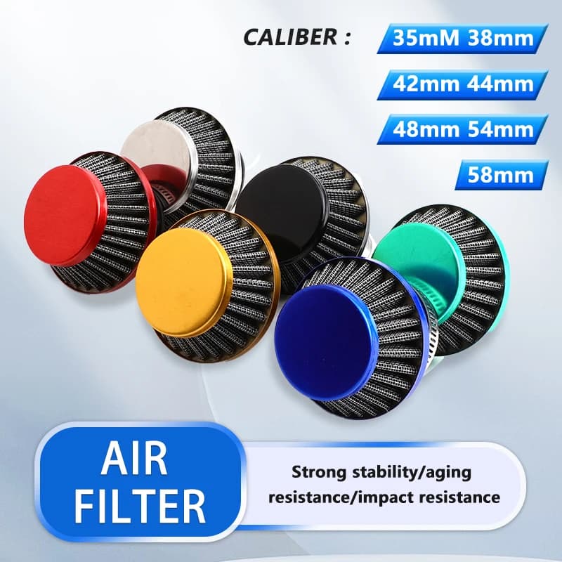 Filtre à Air universel 35mm 38mm 42mm 44mm, transparent pour vélo motorisé à gaz, Mini Moto de poche