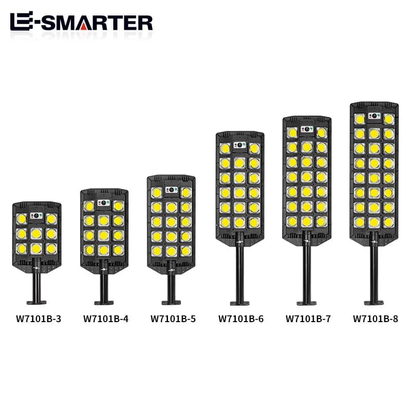 Réverbère solaire à LED étanche extérieur, angle réglable, lampe solaire, batterie au lithium intégr