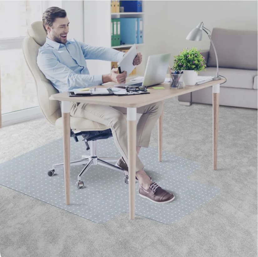 Coussin transparent pour fauteuil roulant, résistant aux rayures, avec base convexe antidérapante, t