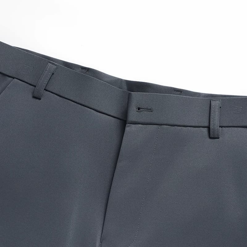 Pantalon d'été pour hommes, fin, droit, extensible, décontracté, sans Trace, sans repassage, tissu s