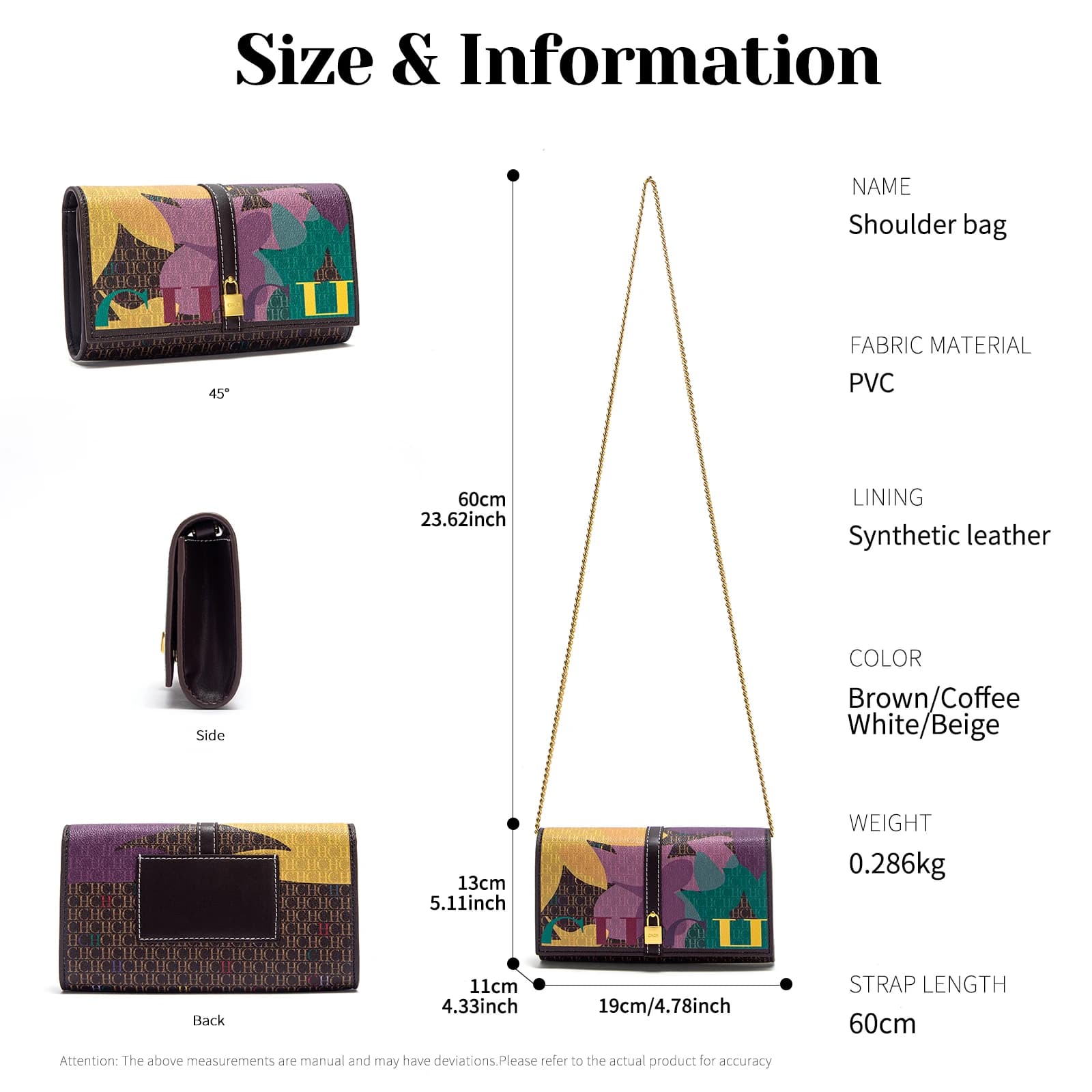 CHCH sac à chaîne été nouveau petit rabat petit sac carré sac de téléphone sac à bandoulière