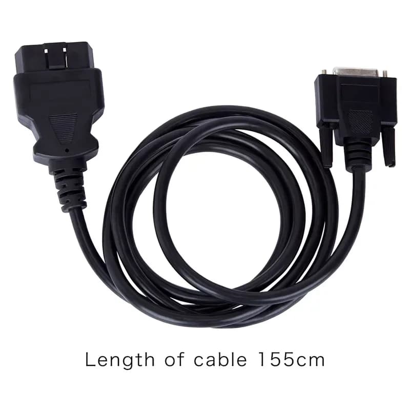 Adaptateur OBD2 16 broches vers DB15 broches, câble d'extension de voiture mâle DP 15 broches, Inter