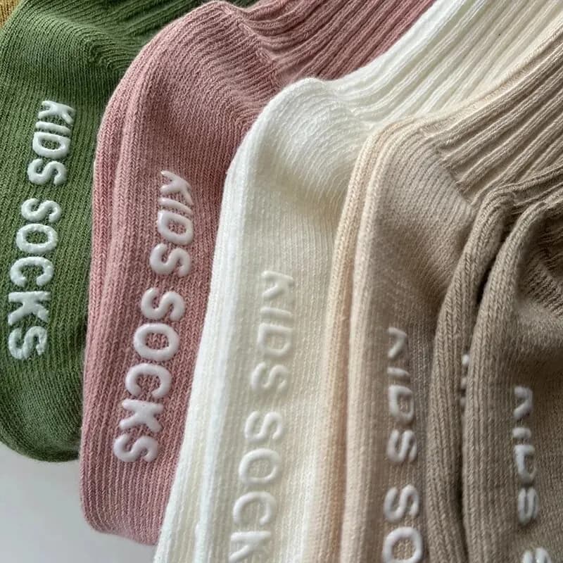 Chaussettes en coton à rayures pour bébés garçons et filles, 3 paires/lot, chaussettes souples pour 