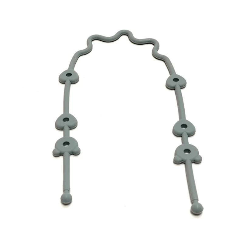 Chaîne sucette pour bébé avec sangles sécurité, support en Silicone, accessoire poussette chaise hau