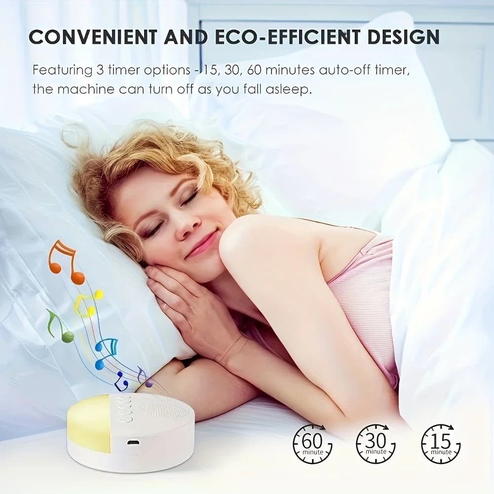 Machine à bruit blanc pour bébé, Rechargeable par USB, arrêt temporisé, lecteur de son pour bébé, ve