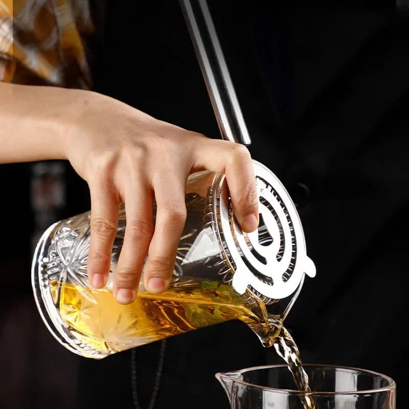 Shaker à Cocktail de 700ml, tasse en verre à whisky, tasse à agitation professionnelle pour Cocktail