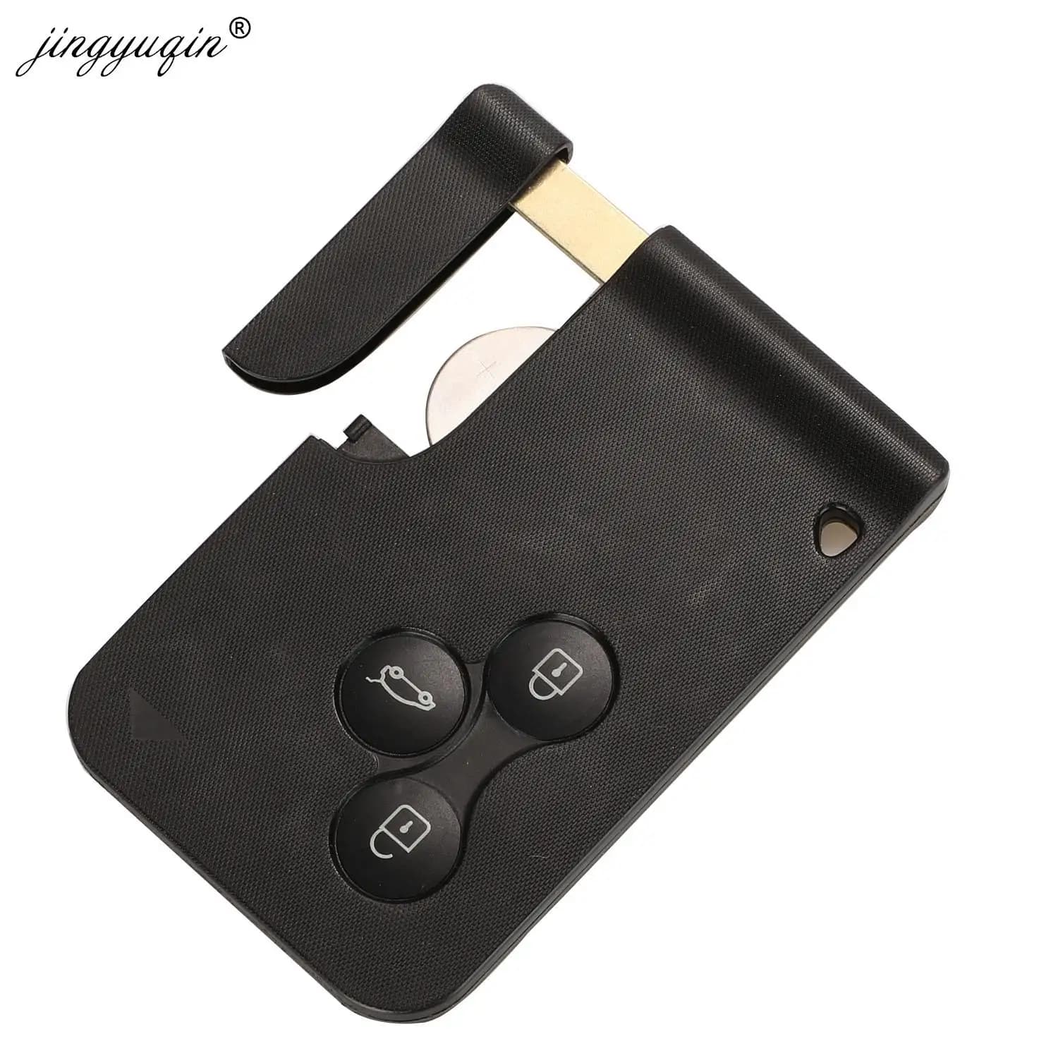 Jingyuqin carte intelligente à distance | 5 pièces, 3 boutons, 433Mhz ID46 PCF7947, petite lame, car