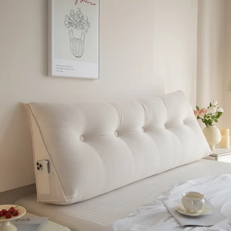 Coussin de tête en velours de bambou, oreiller de protection de taille souple pour dortoir amovible 