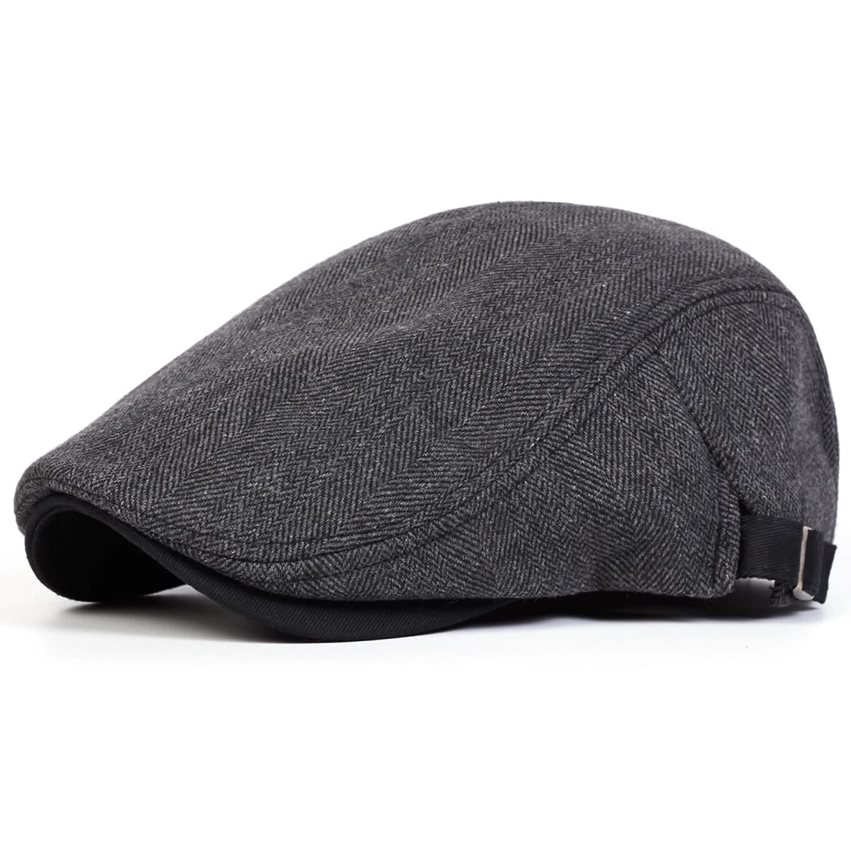 Casquettes de journal rétro à grille à chevrons pour hommes, chapeaux de peintre britannique, casque
