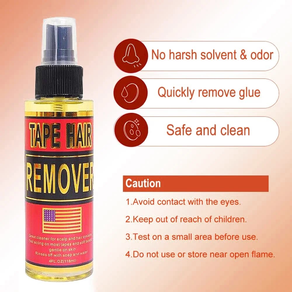 Dissolvant de ruban adhésif pour extensions 118ML, dissolvant de colle pour perruque à action rapide