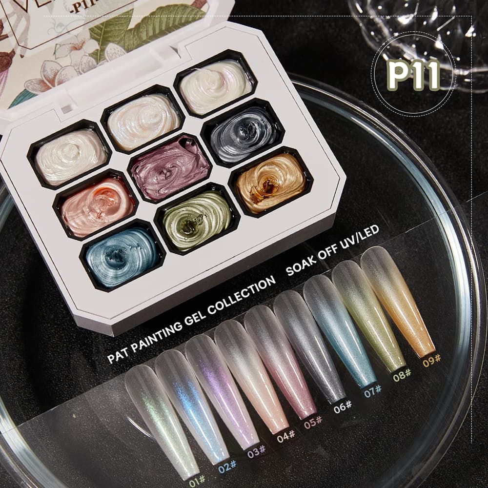 Vendeeni 9 couleurs tapotements peinture Gel vernis à ongles floraison transfert conception UV LED t