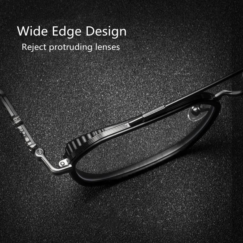 Lunettes Anti-lumière bleue pour hommes et femmes, Design de marque de haute qualité, en titane pur,