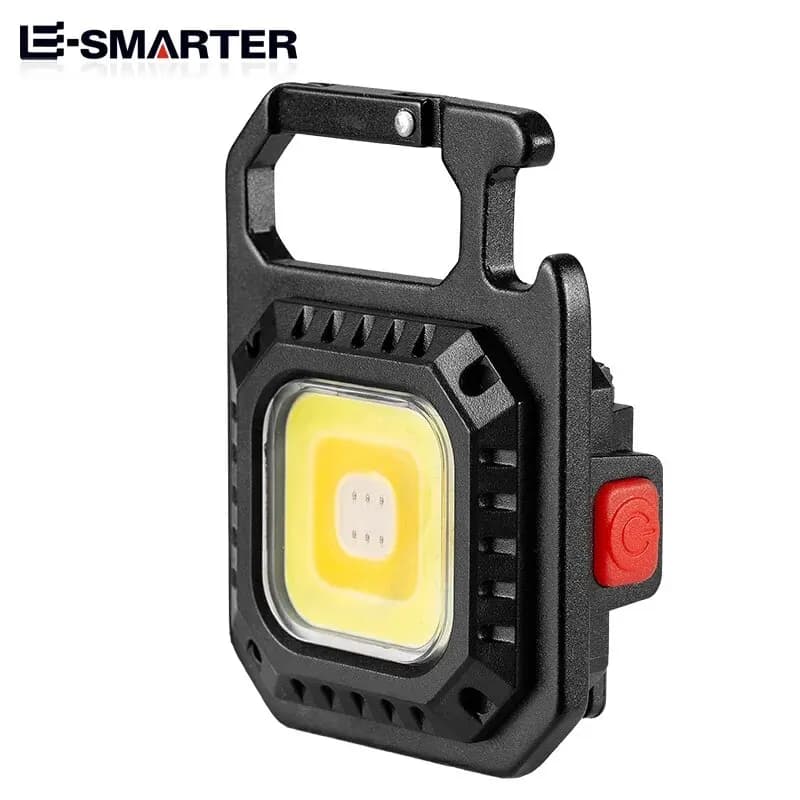 Mini lampe de poche LED portable, porte-clés, lampe multi-source de lumière aste, ouvre-bouteille ma