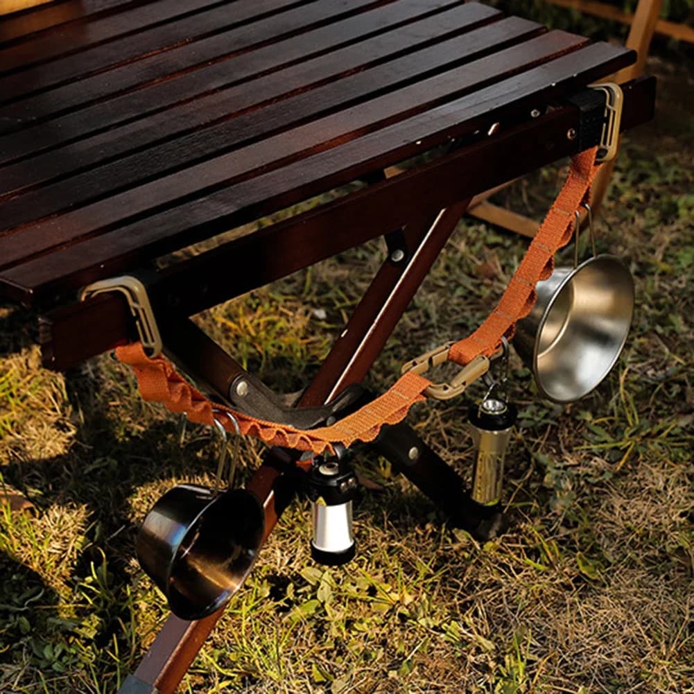 Sangle de rangement pour camping, fournitures de jardin, ULà linge, tente, tasse, lampe suspendue, l