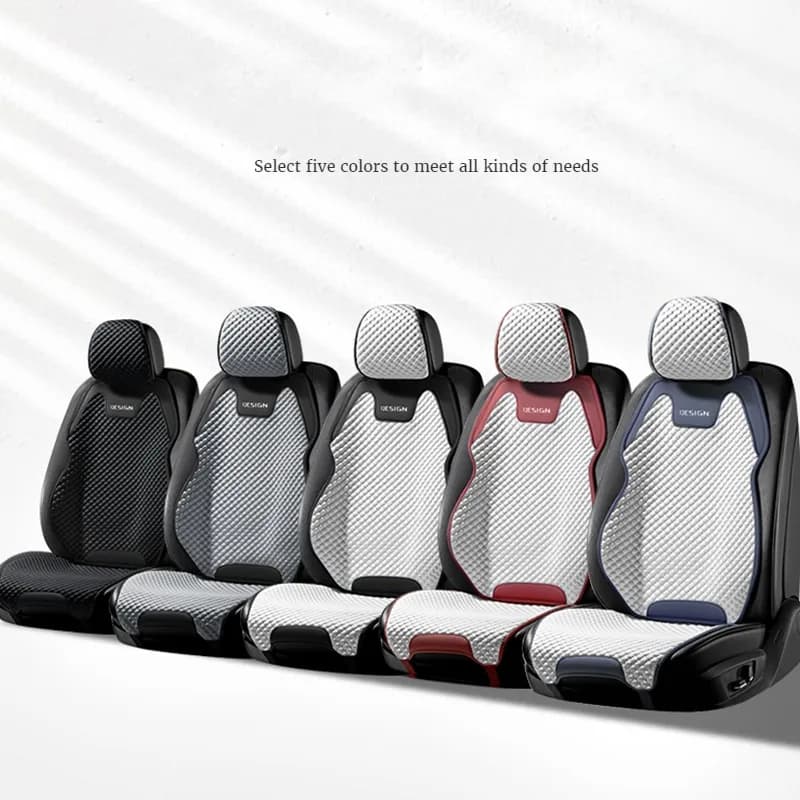 Coussin de siège de voiture en soie glacée, Ventilation confortable et Durable, housse de siège avan