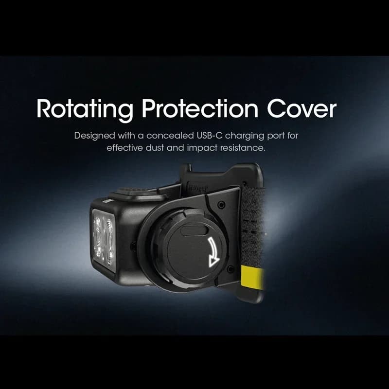 NITECORE NU43 1400Lumens batterie de lampe frontale Rechargeable intégrée 3.400mAh Li-ion batterie f