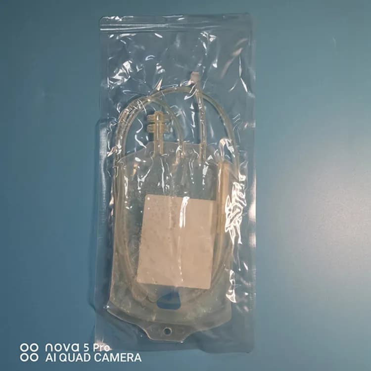 Sac de collecte de sang en plastique pour animaux de compagnie, laboratoire de recherche scientifiqu