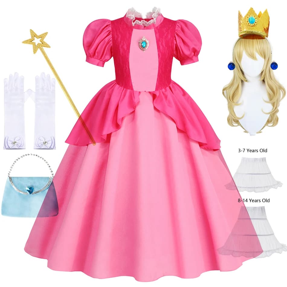 Robes pêche pour filles, Costume de princesse, vêtements de fête, Cosplay, Halloween, carnaval, anni