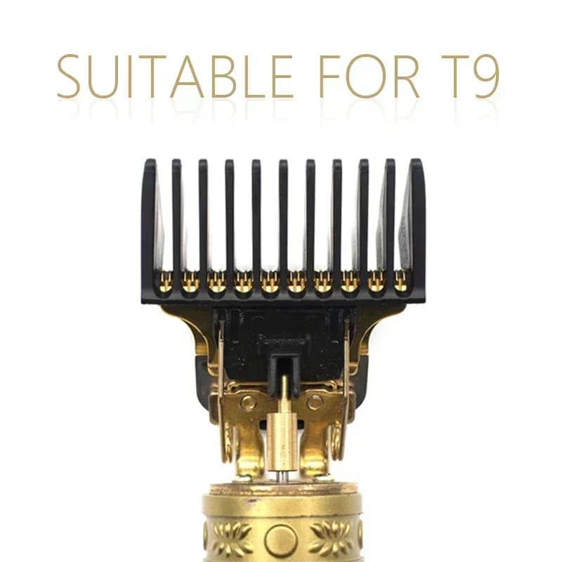 Tondeuse à cheveux professionnelle T9 1/2/3/6/9/12mm, peigne limite, protections universelles, Guide