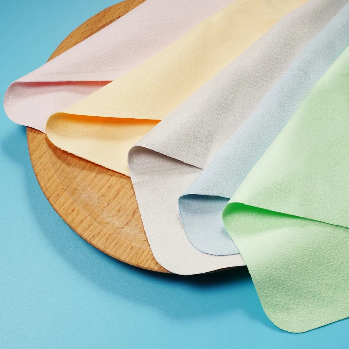 Chiffon de nettoyage de lunettes en microfibre, 5 pièces, adaptable pour écrans, lentilles en Nylon 