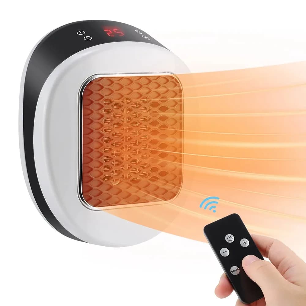 600W maison chauffage électrique hiver corps plus chaud Portable prise murale espace chauffage avec 