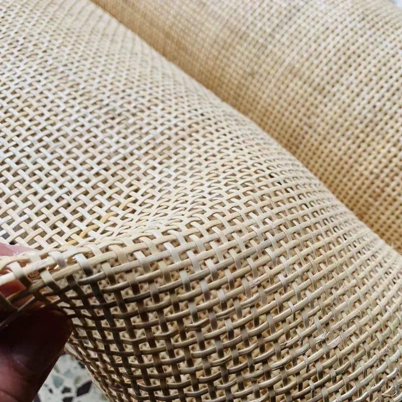 Rouleau de sangle de canne indonésienne en rotin naturel, matériel pour la décoration de meubles, ta