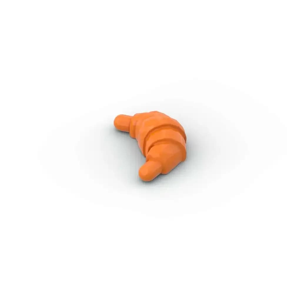 MOC 10PCS Croissant 33125 Briques de construction en forme de pain avec extrémités arrondies, jouets