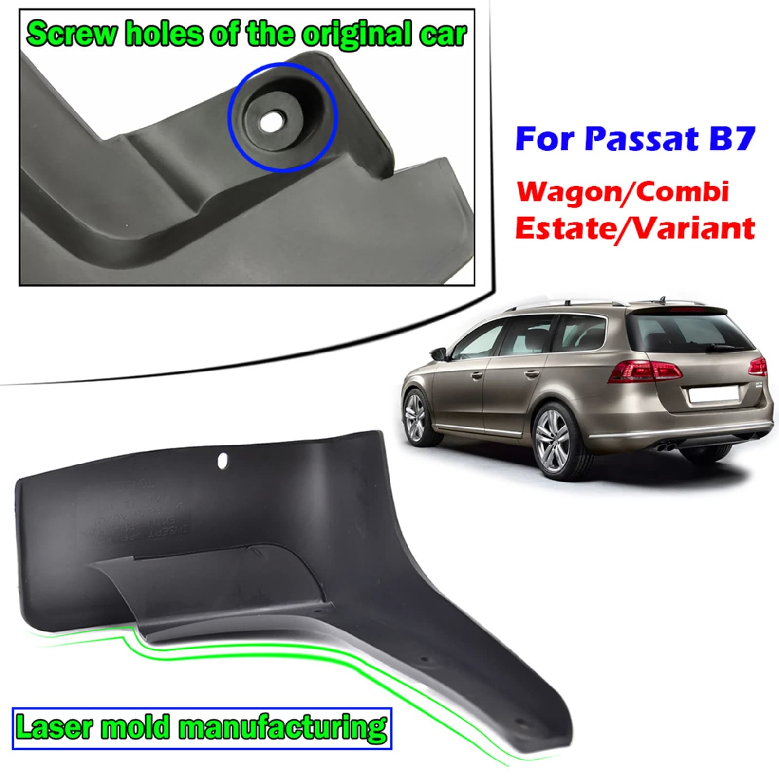 4X garde-boue de voiture pour VW Passat B7 3C variante Combi Estate 2011 - 2015 garde-boue garde-bou