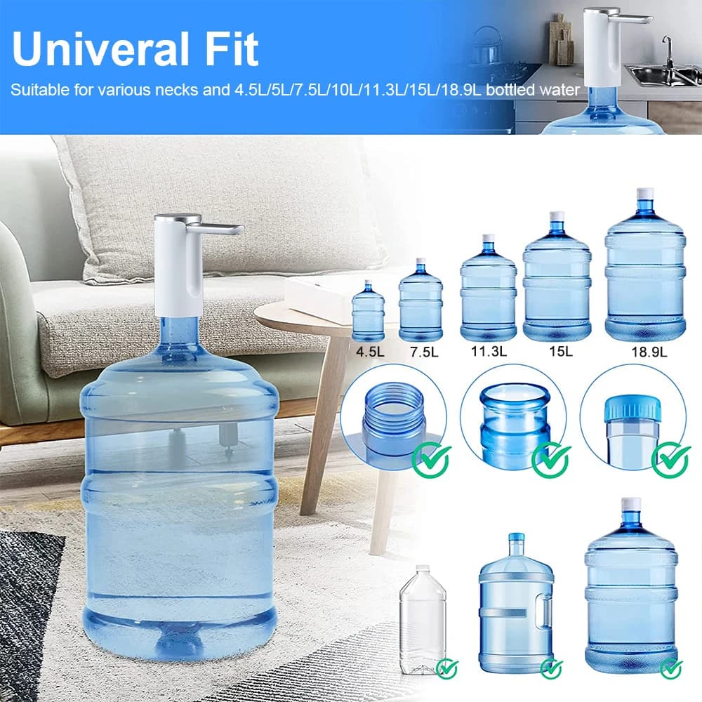 Distributeur d'eau automatique pliable, pompe à gallon d'eau électrique, bouteille aste, pompe à eau
