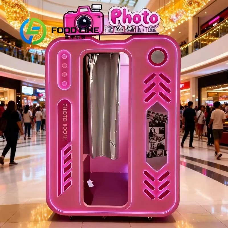 Machine de photomaton haut de gamme avec appareil photo et logiciel professionnels pour hôtels de lu