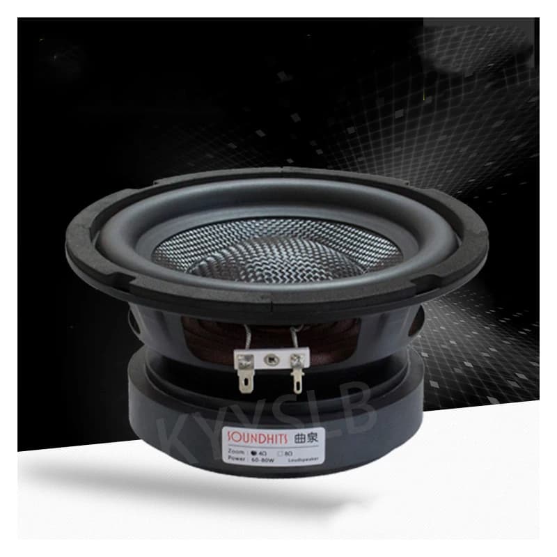 KYYSLB-Haut-parleur subwoofer HIFI haute puissance, 80W, 6.5 pouces, cinéma maison, modification et 