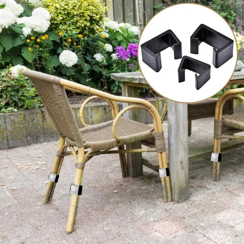 Attache de mobilier en plastique résistante à la chaleur, clip de fixation pour meubles d'extérieur 