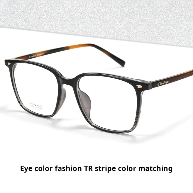 YIMARUILI haut de gamme rétro ovale hommes lunettes ultra-léger mode TR90 grande taille optique Pres
